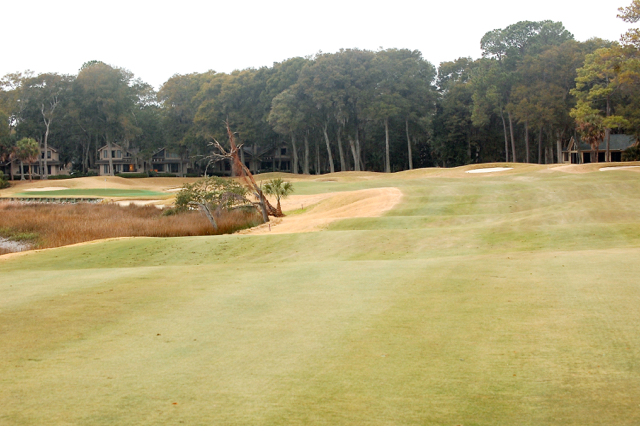 Finishing hole at Tom Fazio's Cotton Dike course