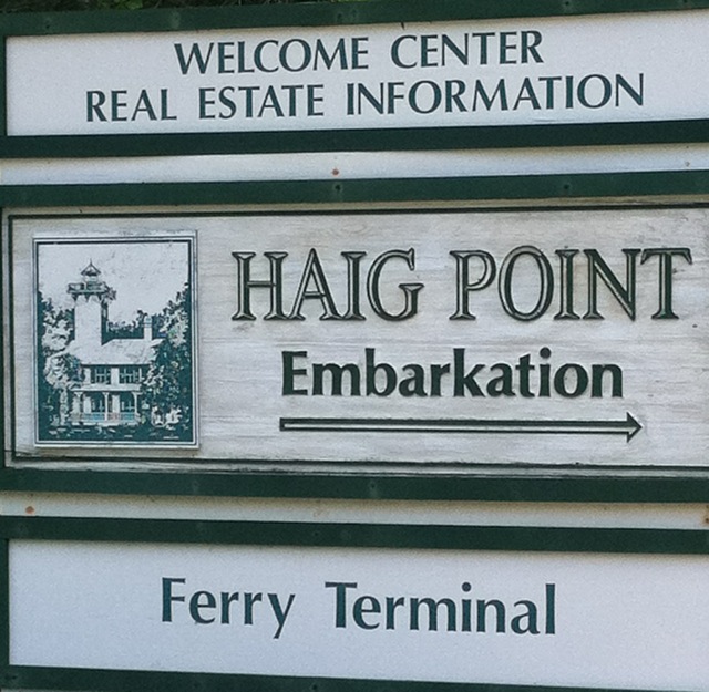 From whence the Haig Point ferry departs to the island.
