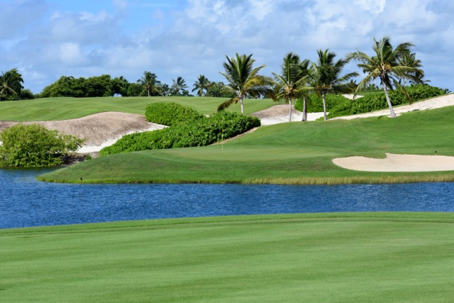 Corales approach over water