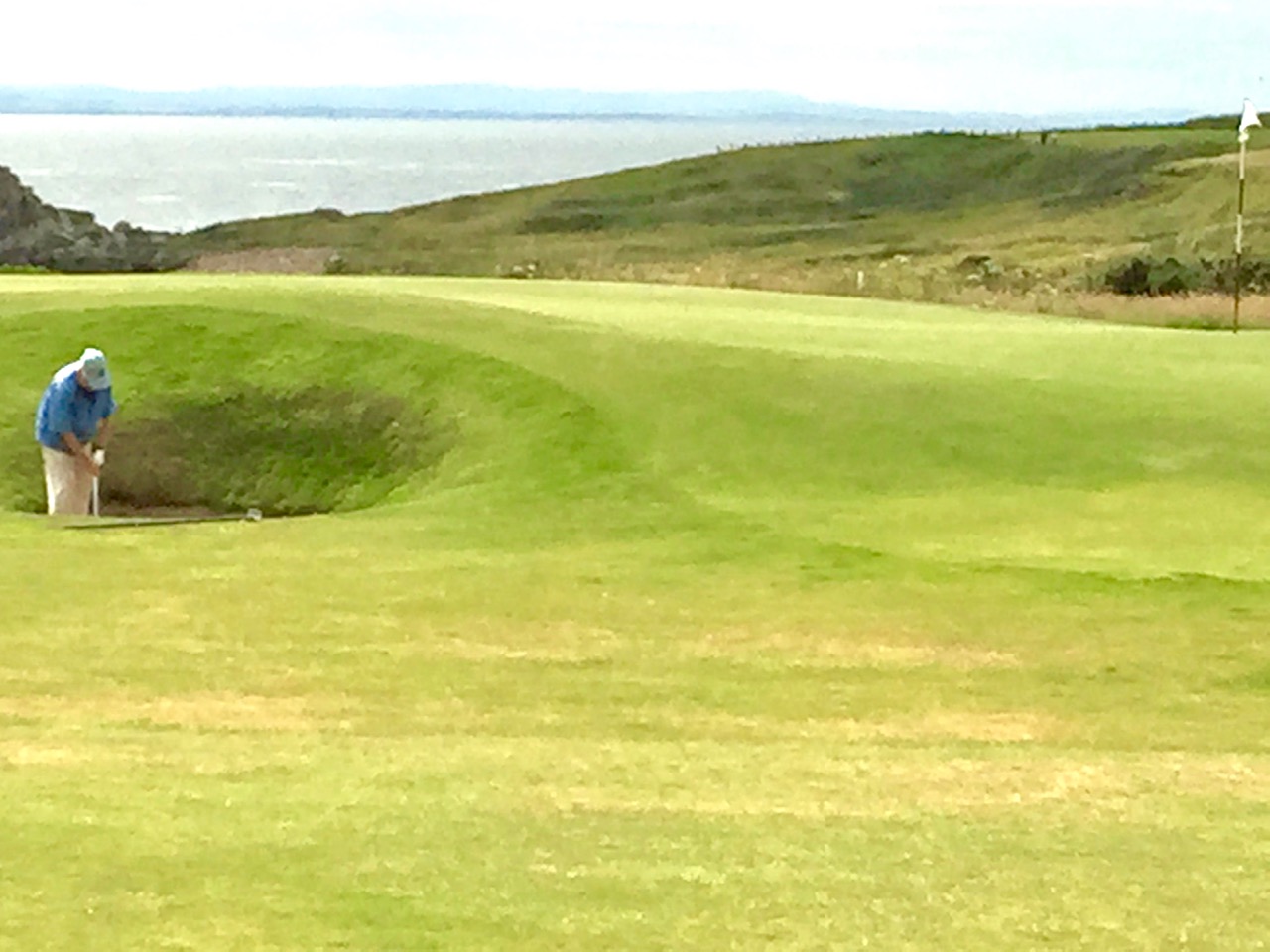 Crail pot bunker and sea