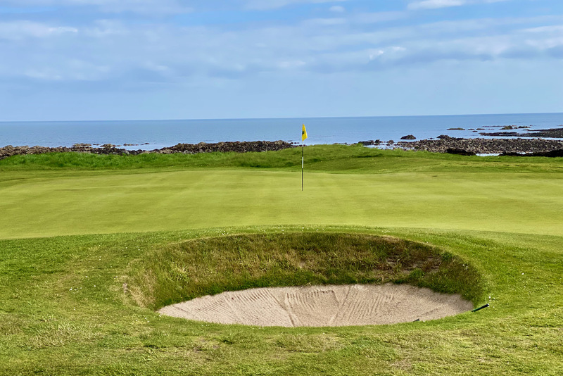 Crail bunker green and North Sea