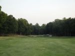 The approach at the long finishing hole at Treyburn.