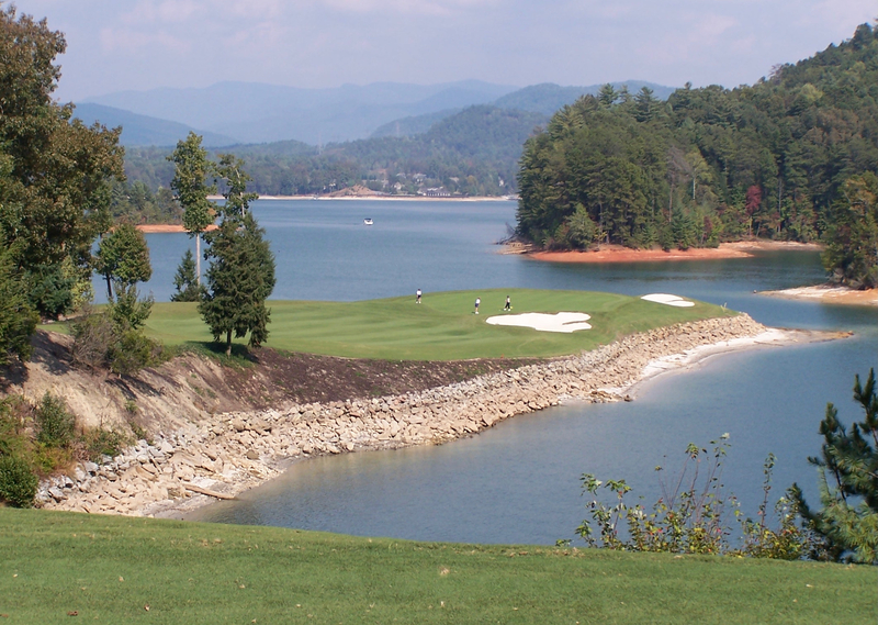 Cliffs at Keowee Vineyard, 17th hole Sunset, SC